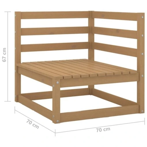 VidaXL Tuinbank 2-zits Massief Grenenhout Honingbruin -Tuinstoelen Verkoop 87b4dc375abd430f975fea17f29a829d