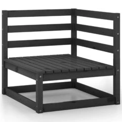 VidaXL Tuinbank 2-zits Massief Grenenhout Zwart -Tuinstoelen Verkoop 89bfad5255994422ae567c2b3de30dd3