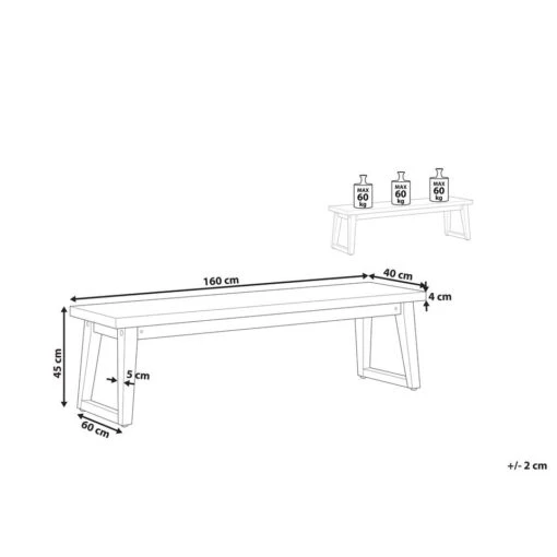 Beliani Tuinbank ORIA - Grijs Vezelcement -Tuinstoelen Verkoop 8c1b3f71af1e460ba502ff4958bbe380