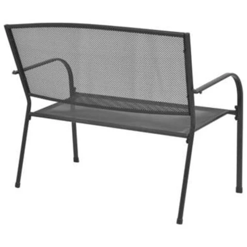 VidaXL Tuinbank 108 Cm Staal En Mesh Antraciet -Tuinstoelen Verkoop 8c7e48f78d914ee495d5d2e48fa5ead7