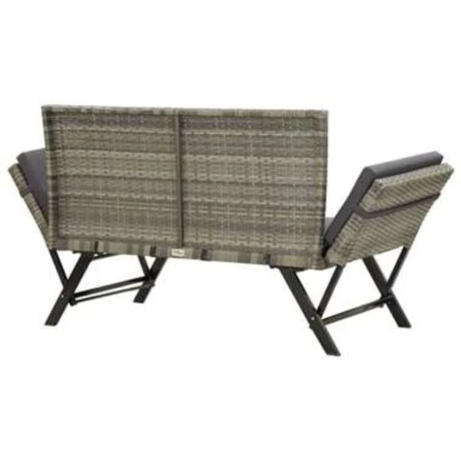 VidaXL Tuinbank Met Kussens 176 Cm Poly Rattan Grijs -Tuinstoelen Verkoop 9aa3adc58ae7402aa05677c910910dd7