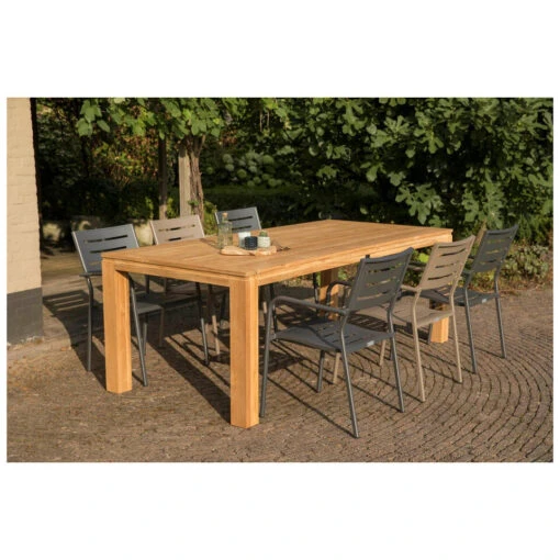 Exotan Tuinstoel Met Armleuning - Aluminium - Grijs - 85x56x53 -Tuinstoelen Verkoop 9aa9344160944874b7503983af09c6a0