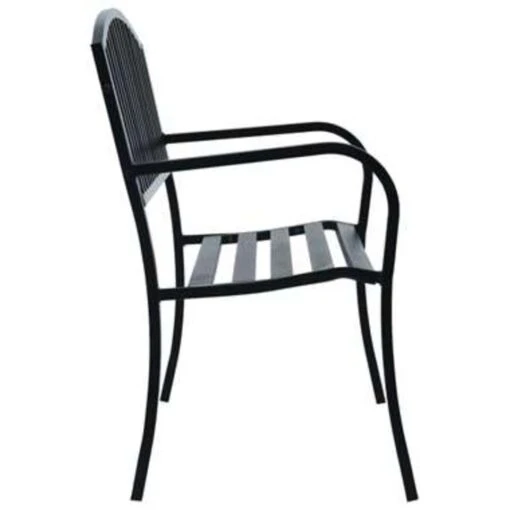 VidaXL Banken 125 Cm Staal Zwart -Tuinstoelen Verkoop a28f3ca318374db486dbf673abe12153