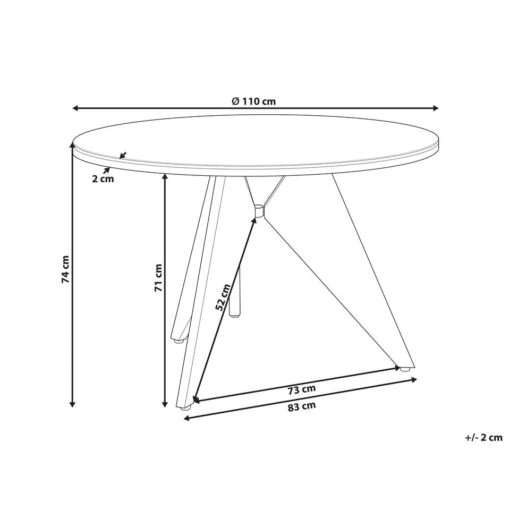 Beliani Ronde Tafel OLMETTO - Zwart Aluminium -Tuinstoelen Verkoop aa07272cec294a338f63abb9eb0cdeb1