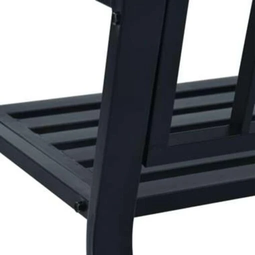 VidaXL Tuinbank 125 Cm Staal Zwart -Tuinstoelen Verkoop ba6d8ee9f88c46cca15f66016c4525ab