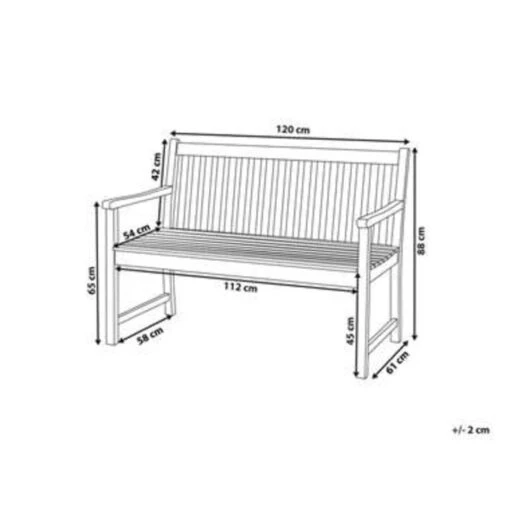 Beliani Tuinbank VIVARA - Lichte Houtkleur Fsc® Gecertificeerd Acaciahout -Tuinstoelen Verkoop c76ab72dbf204eff852f5200fd1507d1