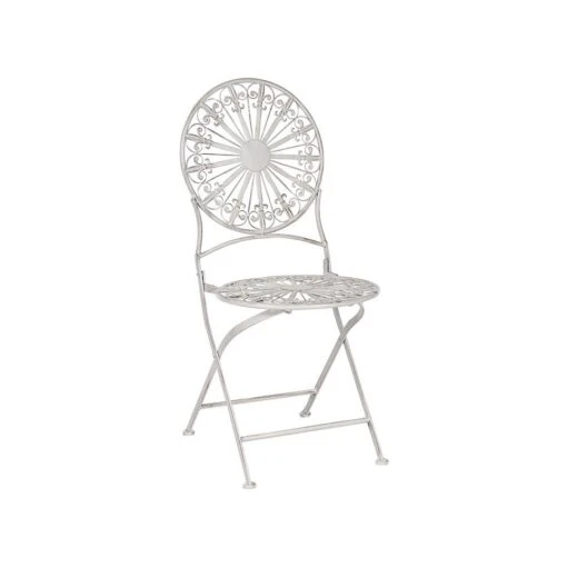 Beliani Tuinstoel SCAFA - Wit Ijzer -Tuinstoelen Verkoop c93b44fa76ab45879959ceaf7b456a1c