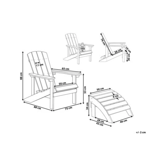 Beliani Tuinstoel ADIRONDACK - Rood Kunsthout -Tuinstoelen Verkoop c9e5cfa3e489495fa8f93765eee82080 1