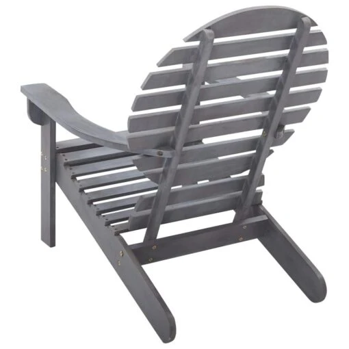 VidaXL Stoel Adirondack Massief Acaciahout Grijs -Tuinstoelen Verkoop e1404a1ed9754fab999cd23feb3e3428