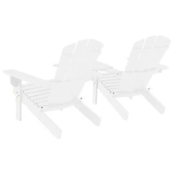 VidaXL Tuinstoelen Adirondack Met Tafeltje Massief Vurenhout Wit -Tuinstoelen Verkoop e72f1e5d55384861aed90ab4f332f5c0