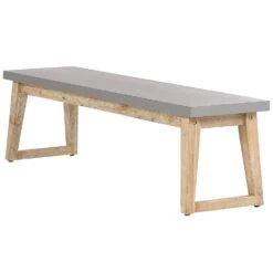 Beliani Tuinbank ORIA - Grijs Vezelcement -Tuinstoelen Verkoop f6c0d8e3471d43168a8a0dd9792fa860