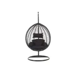 Beliani Hangstoel TOLLO - Zwart Pe Rotan -Tuinstoelen Verkoop f73b218b0baa4e7a9c2ca4bc748f8ebd