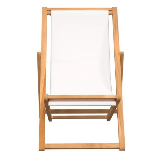 VidaXL Ligstoel 56x105x96 Cm Teakhout Crème -Tuinstoelen Verkoop ffc61e508f5942c4a6edfd30714a6c1f